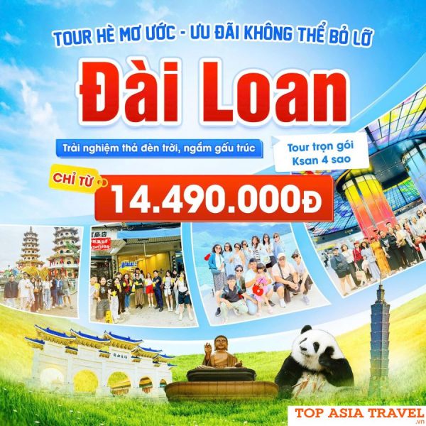 Du lịch Đài Loan: Đài Bắc - Đài Trung - Alishan