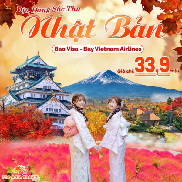 Tour Nhật Bản Mùa Hoa Kochia Giá Tốt 6N5D
