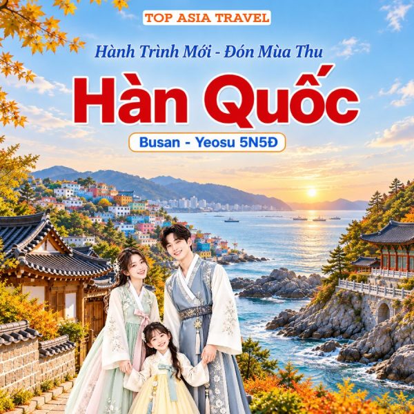 Tour Hàn Quốc Mùa Thu 2026 | Busan - Yeosu 5N5D