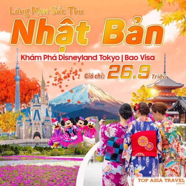 Tour Kanto Nhật Bản: Narita - Tokyo - Yamanashi