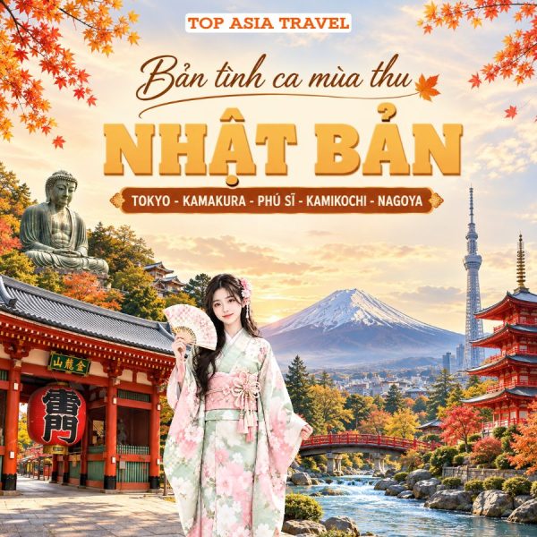 Tour Nhật Bản Mùa Thu: Tokyo - Kamakura - Phú Sĩ - Gifu - Nagoya 5N5D