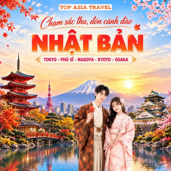 Du lịch Nhật Bản Mùa Thu - Ngắm hoa Anh Đào Trái Mùa